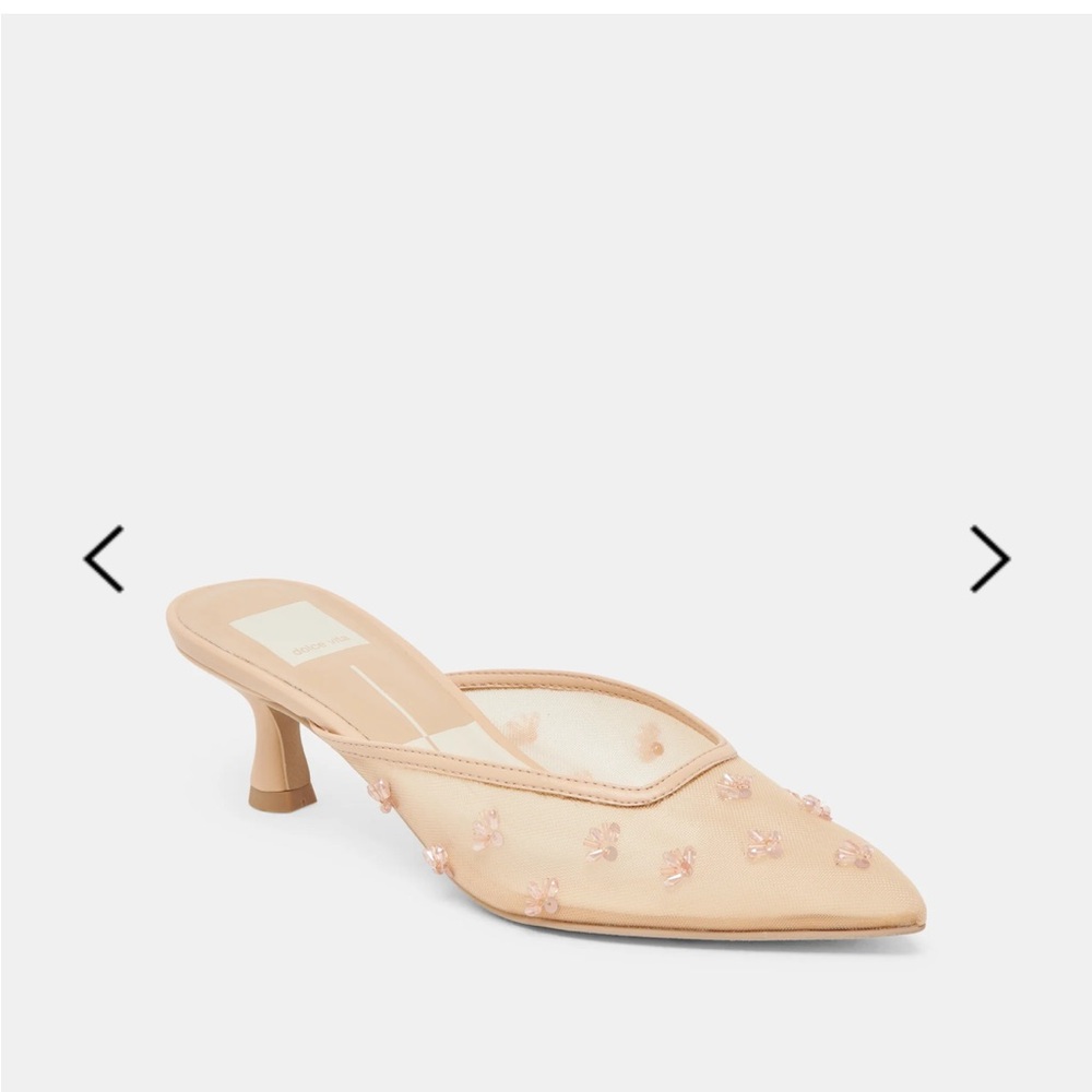 Dolce Vita Beige Floral Heels